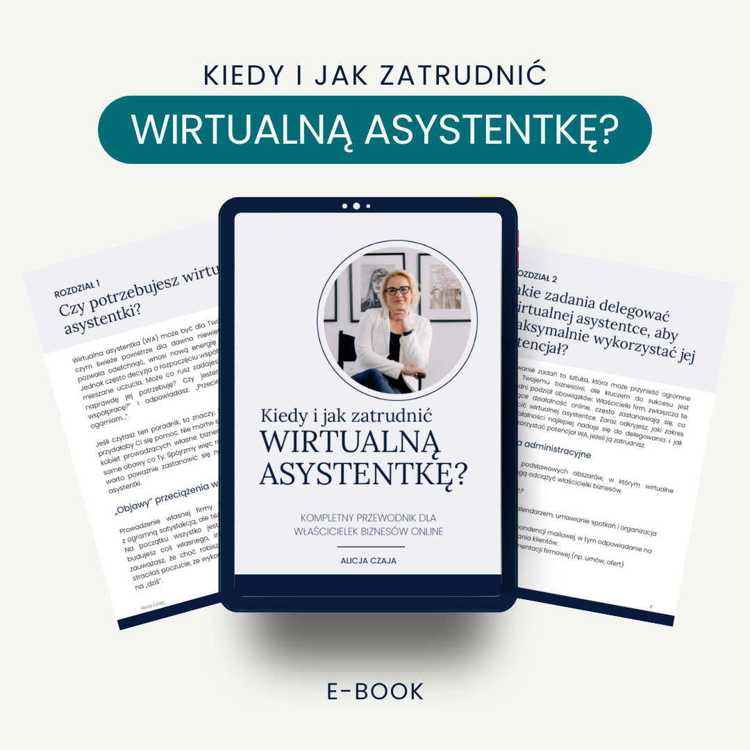 Kiedy i jak zatrudnić wirtualną asystentkę? e-book